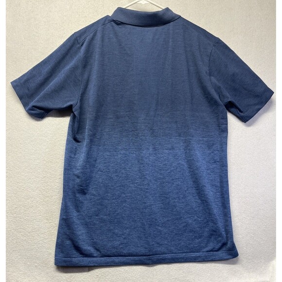 UniqLo Polo Button Up Shirt Men's Extra Large Blue Dry Ex Cool To The Touch - Picture 3 of 3